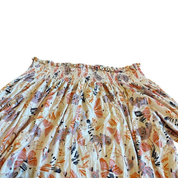 We The Free Free People Lexington Off-Shoulder Shirt Top Blouse Floral Size XS - Picture 7 of 12